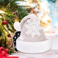 thumbnail image 4 of Christmas Hat Headgear Santa Claus Hat for Winter Dress up Stage Performance Gray, 4 of 8