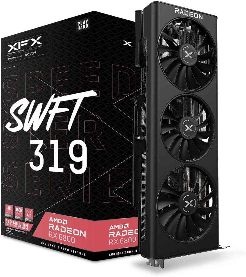 XFX RX-96TS38GB7 XFX SWIFT AMD Radeon RX 9060XT OC Triple Fan