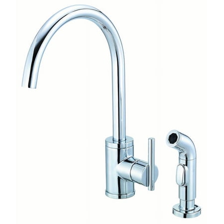 Danze Parma Single Handle Kitchen Faucet with Side Spray Chrome