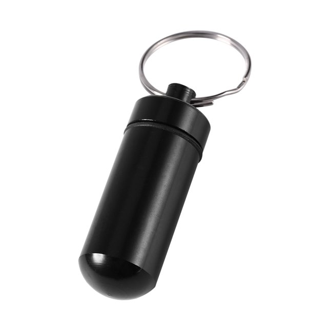 Coussins Étanches Mini Porte-Clés Boîte de Rangement pour Comprimés Étui Conteneur de Médicaments Parfumés, Accessoires de Voyage