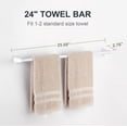 thumbnail image 5 of Mainstays 24-inch Oval Wall Mount Towel Bar White Finish with Hardware, 5 of 10