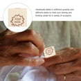 thumbnail image 2 of OULII 100Pcs Beige Fabric Labels for Clothes Sewing Tags for DIY Crafts, 2 of 7