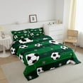 thumbnail image 3 of Erosebridal Sport Soccer Comforter Sets Queen Size,Geometric Stripes Bedding Queen Comforter Set,Microfiber Reversible Bedding Sets Queen with Comforter,Stars Decor, 3 of 8