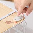 thumbnail image 1 of Zootealy 8 Pcs Paste Type Universal Pulley, Rotation à 360 Degrés, Poulies Universelles, Type Boule, Boîte de Rangement pour Lit, Roue Universelle, Mini Roulettes Auto-Adhésives Mignonnes en Plastique Solide, 1 of 6
