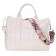 thumbnail image 2 of Bolsa bandolera de lona con estampado de letras de hombro para mujer de viaje de arte simple (beige) Ehuebsd Para Estrenar, 2 of 9