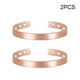 thumbnail image 5 of Soidarity 2 Pcs Bracelet Open-end Design Workmanship Bangle Electroplate Wristband Cuff Elegant Accessories Women Charm Copper Type3 NO3, 5 of 6