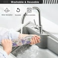 thumbnail image 5 of Coolnut Flowers Lavender Sink Splash Guard for Faucet 2 Packs Faucet Absorbent Mats, Summer Purple Faucet Handle Drip Catcher Quickly Drying Mat for Kitchen Counter Bathroom, 30"x5.5" RV, 5 of 7
