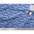 thumbnail image 3 of Soimoi Tissu en Rayonne Imprimé Bloc de Poisson 1 Yard 56 Pouces de Large, 3 of 3
