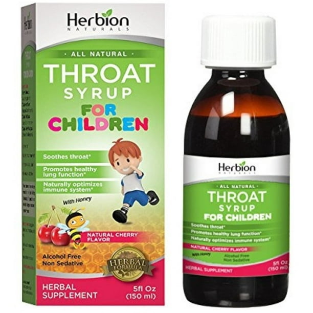 Herbion Naturals Throat Syrup For Children, 5 oz