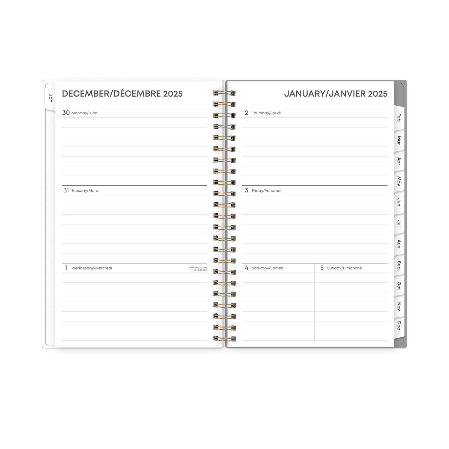 2025 Weekly Monthly Planner, 5 x 8, Blue Sky, Sophie, 5x8 Weekly/Monthly Planner