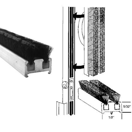 Commercial Entrance Door Astragal Weatherstripping 84 In Long