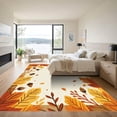 thumbnail image 3 of ODIKA 6'x9' Machine Washable Non-Slip Area Rug, Rustic Burnt Orange High Traffic Rug with Pad, Orange, 1052867, 3 of 8