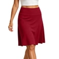 thumbnail image 7 of Squevariel Women's Casual Skirt Stretch Basic Skirt High Waist Relaxed Fit A-Line Solid Skirts, 7 of 7