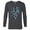 Charcoal Heather, variant on Marvel Avengers: Endgame Logo Super Heroes United - Long Sleeve T-Shirt for Men - Customized-Black