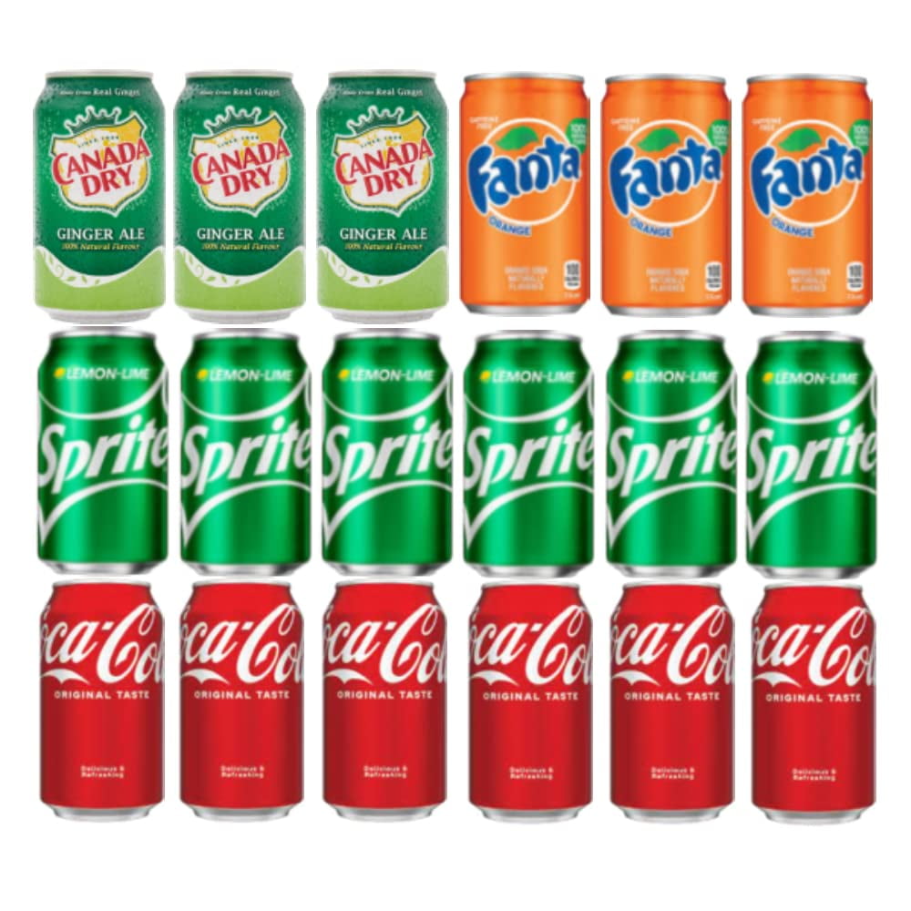 Mini Soda Multi flavor, variety, 7.5 Fl Oz (Pack of 18)