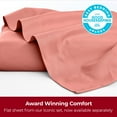 thumbnail image 4 of Mellanni California King Flat Sheet Only, Hotel Luxury Soft Microfiber Top Sheet, 1 Piece, Coral, 4 of 7