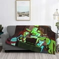 thumbnail image 2 of Goofa Scooby-Doo Pattern Fleece Throw Blanket for Couch, Soft Checkered Flannel Blanket for Sofa, Warm Cozy Decorative Blanket Fall Decor Gift-80"x60", 2 of 6