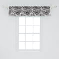 thumbnail image 2 of Ambesonne Black White Window Valance, Wild Zebra Lines, 54" X 12", Black White, 2 of 3