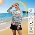 thumbnail image 5 of FORMRS Womens Long Sleeve Shirts UPF 50+ Sun Protection Quick Dry Fishing Hiking Tops, Size S-2XL, Pink Boat, 5 of 8