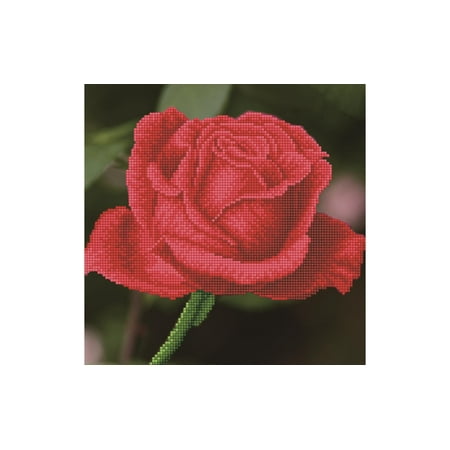 UPC: 4897073244990 | DIAMOND DOTZ ® – Rose Bud Partial Drill Round Dotz Diamond Painting Kits Diamond Art Kits for Adults Gem Art Diamond Art Diamond Dotz Kits 12 x12