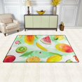 thumbnail image 3 of Coolnut Lightweight Soft Area Rugs 31x20 Inch, Watercolor Fruits Floor Mat Doormat for for Rooms Entrance Hardwood Floor Living Room 2'7" x 1'8"） Nursery Rugs, 3 of 6