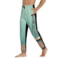 thumbnail image 3 of Kdxio Vintage Brass Balance Scale Pattern Joggers,Sweatpants for Men with Pockets-X-Large, 3 of 5