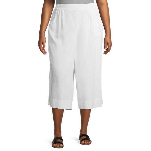 Erika - Erika Women's Plus Size Lysa Soft Pull On Pants - Walmart.com ...