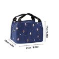 thumbnail image 2 of 3-pack Small Thermal Insulated Lunch Boxes Portable Cotton Linen Food Container, 2 of 2