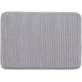 thumbnail image 2 of Mainstays Performance Ribbed Quick Dry Foam Bath Mat, 17" X 24", Soft Silver, 2 of 4