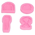thumbnail image 1 of Moldes de silicona, moldes para hornear de forma linda de pequeo volumen para el hogar para pastelería para panadería LYUMO Moldes de silicona, 1 of 6