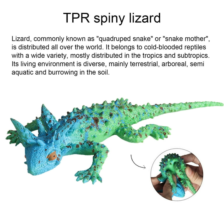 Travelwant Lizards Toys,Rubber Lizard Super Stretches Material TPR