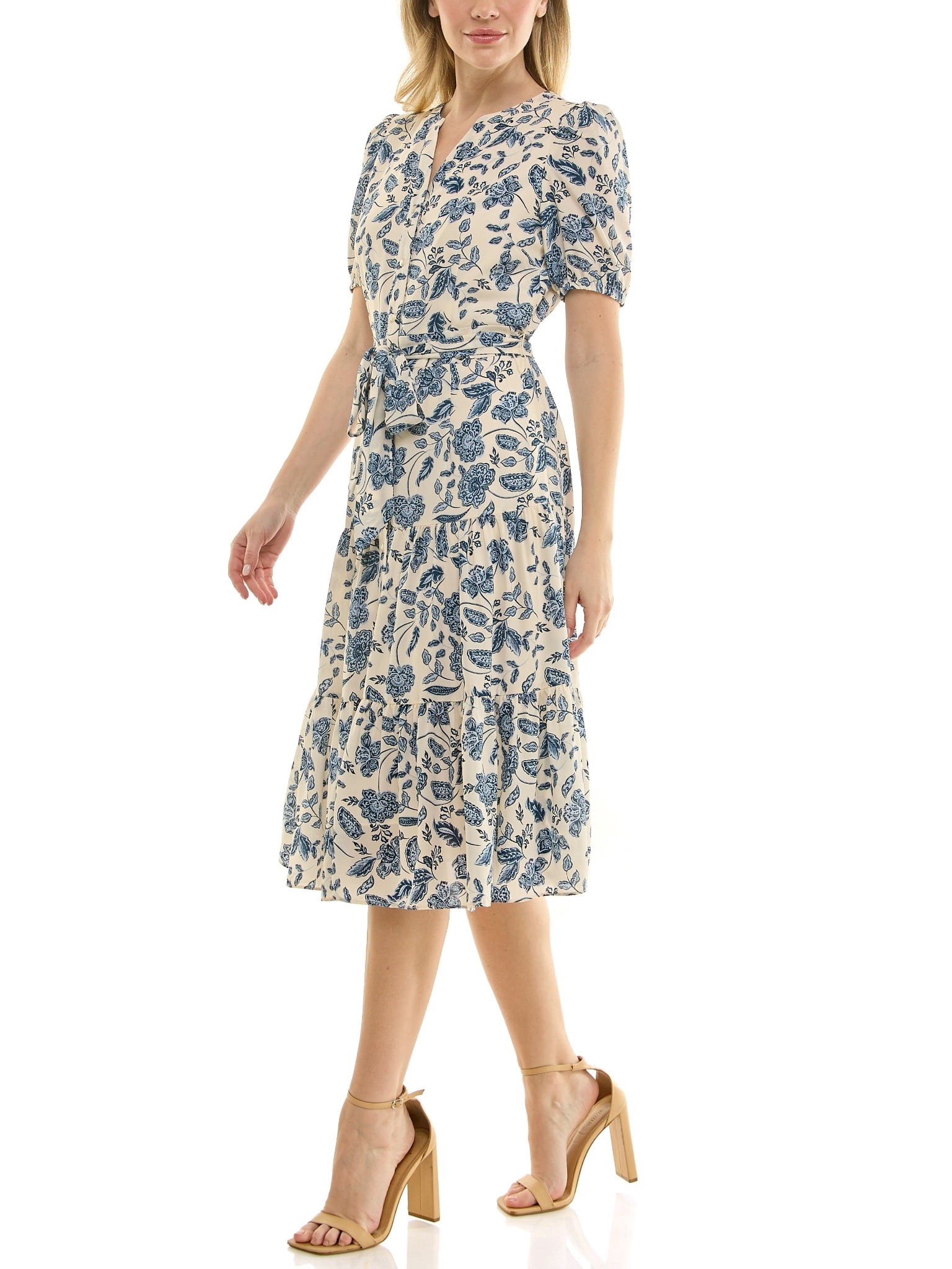 Nanette Nanette Lepore Womens Tie Waist Shirtdress