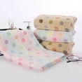 thumbnail image 5 of Pidada 100% Cotton Polka Dot Pattern Hand Towels for Bathroom Set of 4 (Brown), 5 of 7