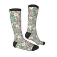 thumbnail image 3 of Daiia Sports Socks Rose Flowers Printed Novelty Crew Socks for Men Women Knee High Socks Cotton Socks Soft & Breathable Support Unisex Socks, 3 of 9