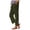 Green, variant on Lixiuxyad Cargo Pants for Women Women Fashion Casual Elastic Waist Solid Color Pant With Pocket Loose Straight Pants Black