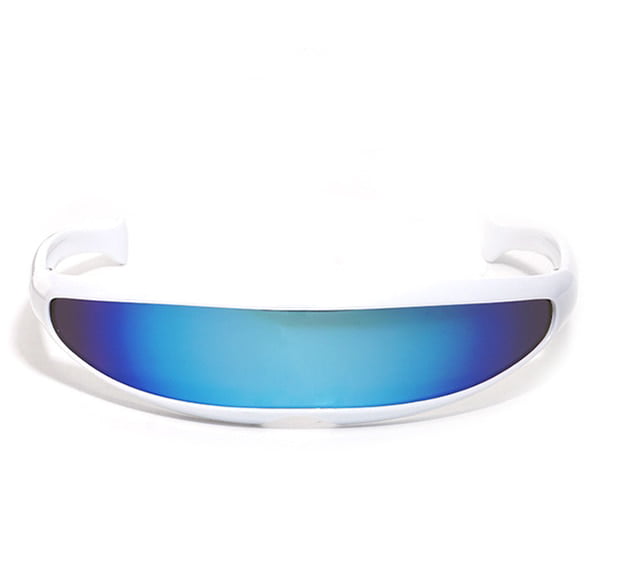 Futuristic Narrow Cyclops Visor Sunglasses Laser Eyeglasses UV400 ...