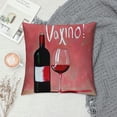 thumbnail image 2 of Orinice Wine Bottle Glass Graphic Decorative Throw Pillow Cover for Home Couch Living Room Bed Sofa, Pillow Case 1PC, Multi-Purpose Cushion Cover, Durable Materials 24x24in, 2 of 5