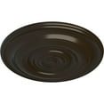 thumbnail image 3 of Ekena Millwork 18"OD x 1 1/2"P Niobe Ceiling Medallion (Fits Canopies up to 8 5/8"), Hand-Painted Stone Hearth, 3 of 5