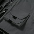 thumbnail image 5 of AZoiNM Men's Multi-Pocket Outdoor Vest Detachable Back Zippered Sleeveless Jacket All Season, 5 of 9
