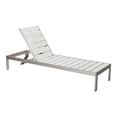 thumbnail image 1 of Pangea Home Chaise Longue Moderne en Aluminium Bezweight à Cadre Gris/blanc, 1 of 4