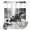 Graphite, Stone Grey, Snowy White, variant on No Hook Shower Curtain, Grey Dinosaur Koala Shower Curtains for Bathroom with See Through Top Window, Vintage Abstract Animals Waterproof & Washable Bath Curtain Stand Up Stall 36"x72"