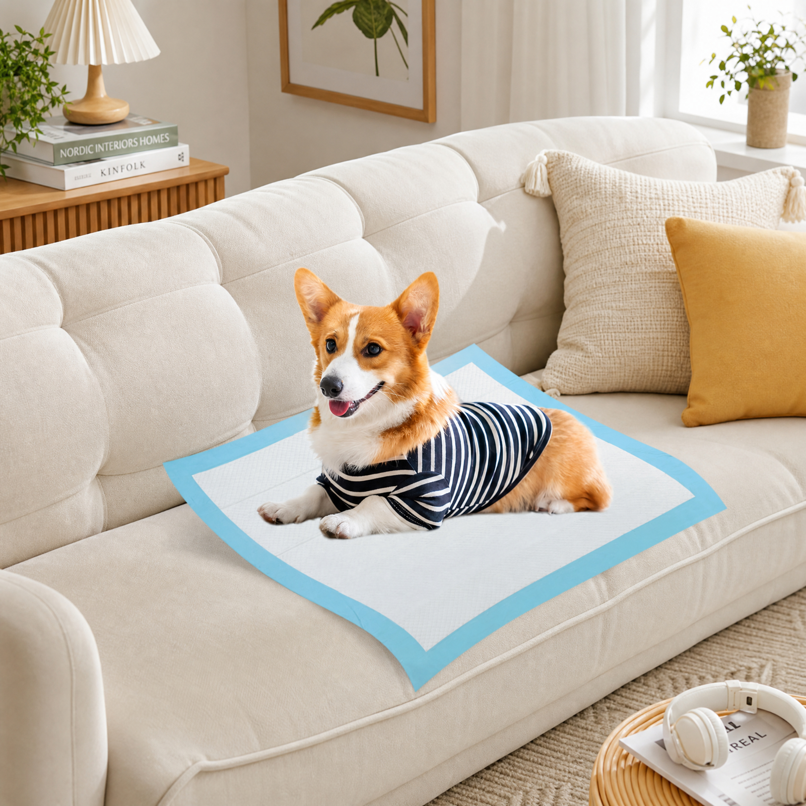 SUGIFT 30 x 30 Inch Pet Training Pads 150 Count Super Absorbent Puppy Pee Pads Leak Proof Disposable Dog Potty Pads for Indoor House Training, White