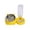 Yellow, variant on Bcylexb Pet Feeder with Stainless Steel Bowl and Bottle, Automatic Water Dispenser Cats DogsBowls, 2-In-1 Pet Waterer and Food Bowl, Yellow