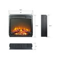 Innoflame 18" Electric Fireplace Insert, UltraThin Fireplace Heater