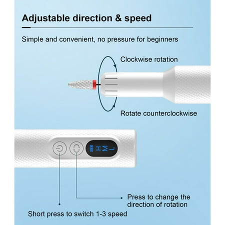 30W 30000RPM Cordless Electric Nail Drill Machine Set Nail Polisher Glazing Machine Pedicure & Manicure Tool Nail Care Set