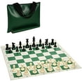 thumbnail image 1 of WE Games Tournament Chess Pack - Staunton Pieces - Green Board & Tote, 1 of 9