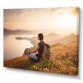 thumbnail image 2 of Designart "Hiking Through Asian Terrain" Asian Woman Canvas Art Print, 2 of 7