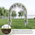 thumbnail image 4 of Nana Guard Garden Arch Trellis, Metal Garden Arbor with 2 Adjustable Sizes 7.9x4.6ft or 7.6x6.4ft for Wedding and Climbing Plants, Black, 4 of 7