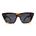 thumbnail image 1 of Womens Mod Minimal Cat Eye Design Fashion Sunglasses Tortoise Black, 1 of 4