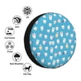 thumbnail image 4 of Goofa Healthy And Ill White Teeth Pattern Universal Tire Cover for Jeep, SUV, Truck, and Trailer – Waterproof, UV-Resistant,Easy to Install, Fits 14"-17" Tires-15 inch, 4 of 6